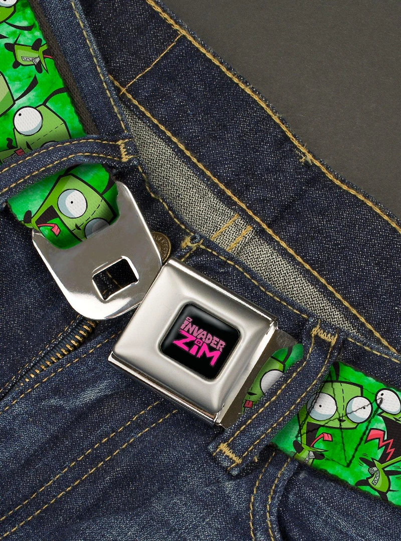 Invader Zim Gir Poses Tie Dyes Youth Seatbelt Belt