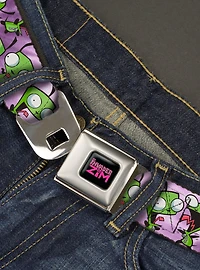 Invader Zim Gir Poses Tie Dye Youth Seatbelt Belt