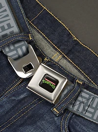Teenage Mutant Ninja Turtles City Sewer Title Logos Youth Seatbelt Belt