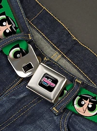 The Powerpuff Girls Buttercup Face Close Up Youth Seatbelt Belt