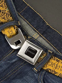 Supernatural Join The Hunt Logo And Castiel Wings Youth Seatbelt Belt