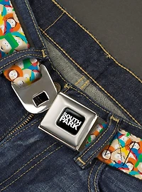 South Park Boys Expressions Stacked Youth Seatbelt Belt