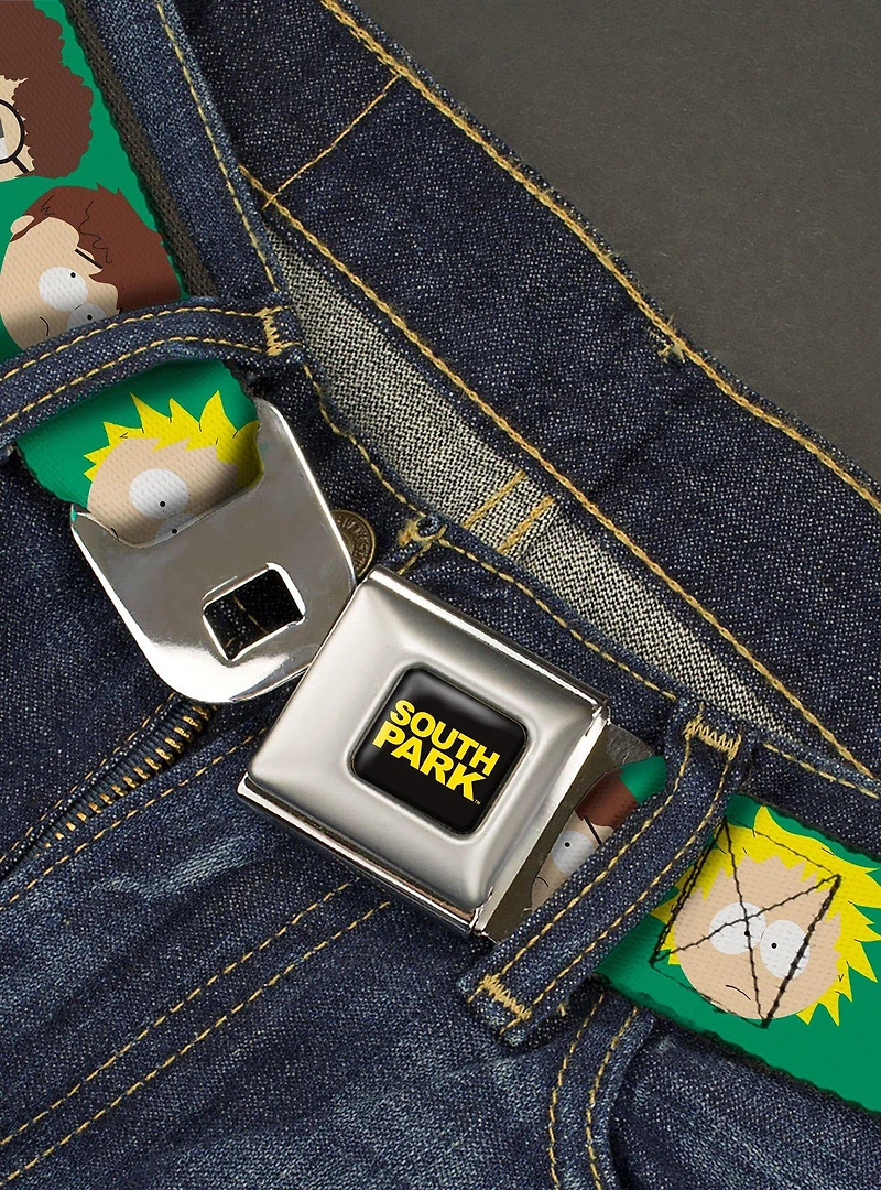 South Park Kids Faces Youth Seatbelt Belt