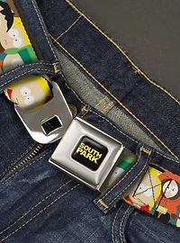 South Park School Kids Faces Stacked Youth Seatbelt Belt