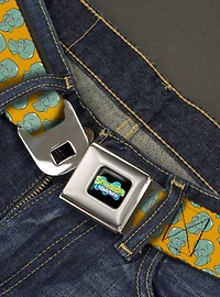 SpongeBob SquarePants Handsome Squidward Face Scattered Youth Seatbelt Belt