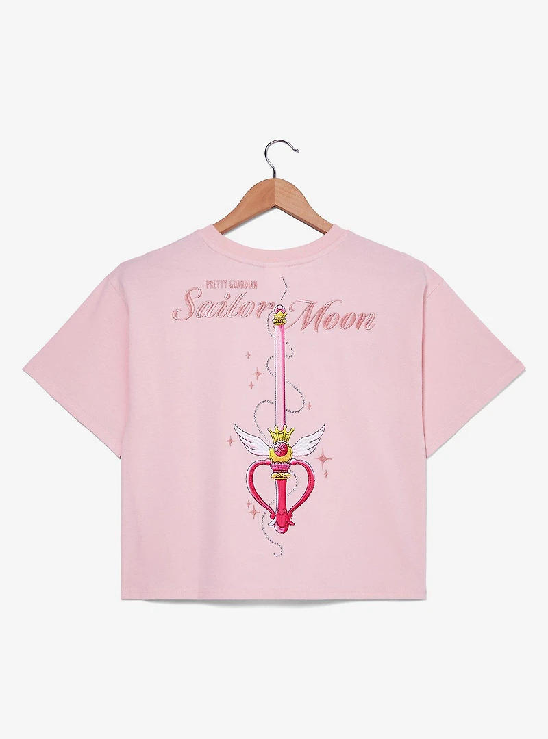 Pretty Guardian Sailor Moon Rhinestone Kaleido Scope Cropped Women's Plus T-Shirt - BoxLunch Exclusive