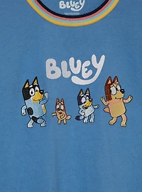 Bluey Heeler Family Line Up Embroidered Women's T-Shirt — BoxLunch Exclusive