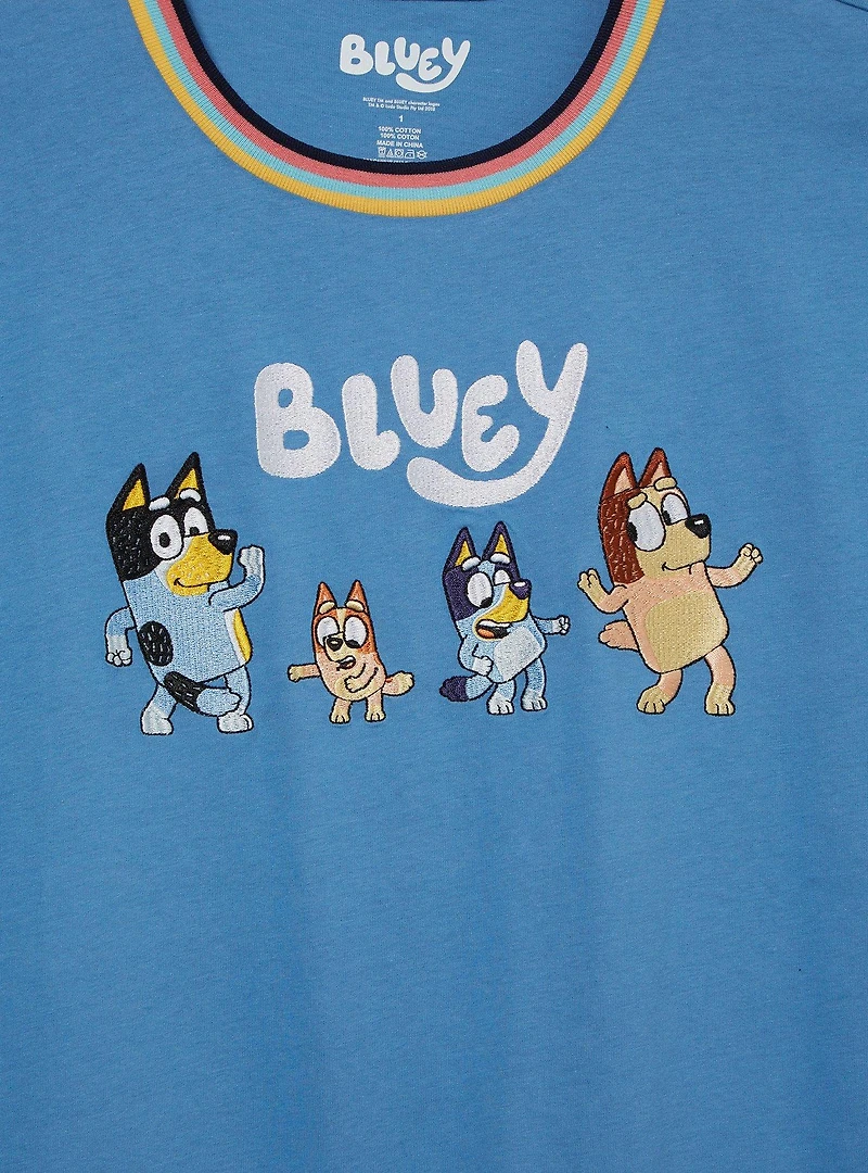 Bluey Heeler Family Group Portrait Women's Plus T-Shirt - BoxLunch Exclusive