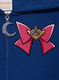 Pretty Guardian Sailor Moon Bow Women's Zippered Hoodie - BoxLunch Exclusive