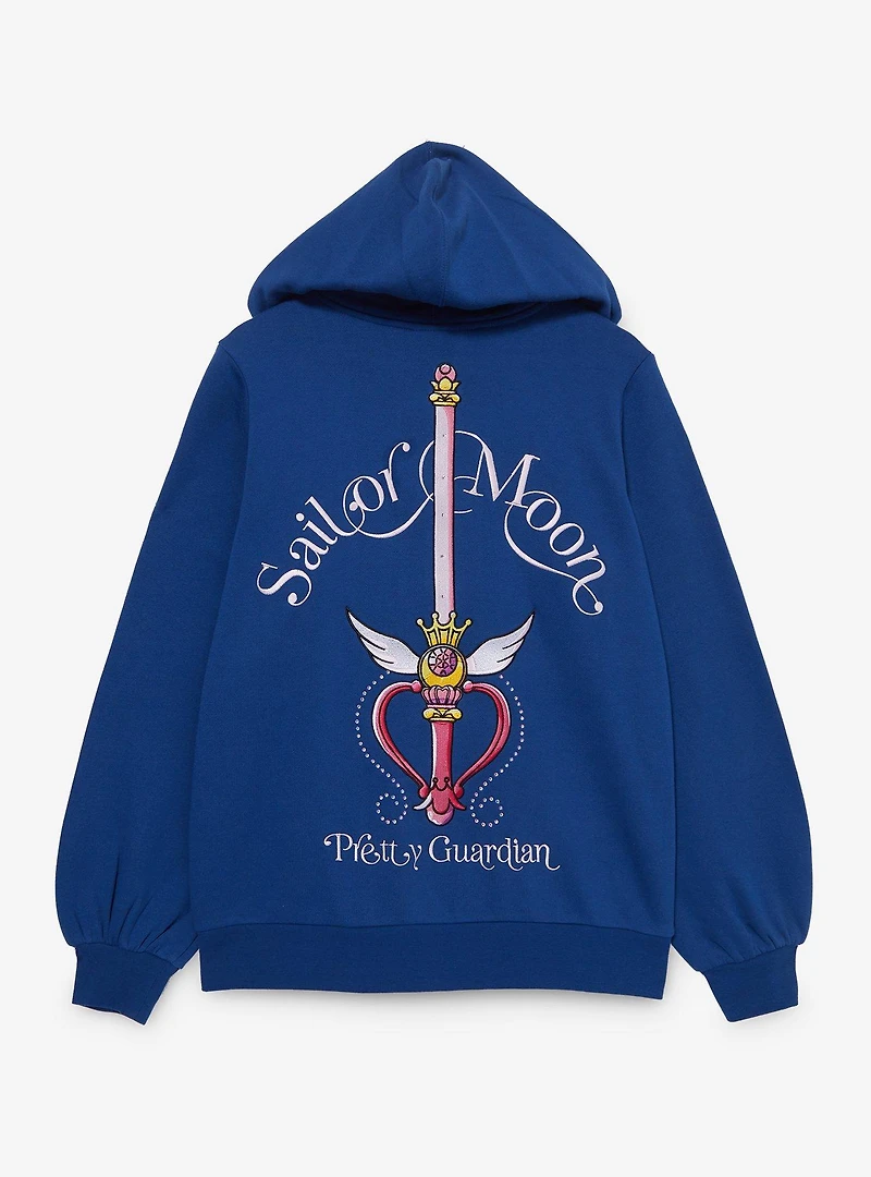 Pretty Guardian Sailor Moon Bow Women's Plus Zippered Hoodie - BoxLunch Exclusive