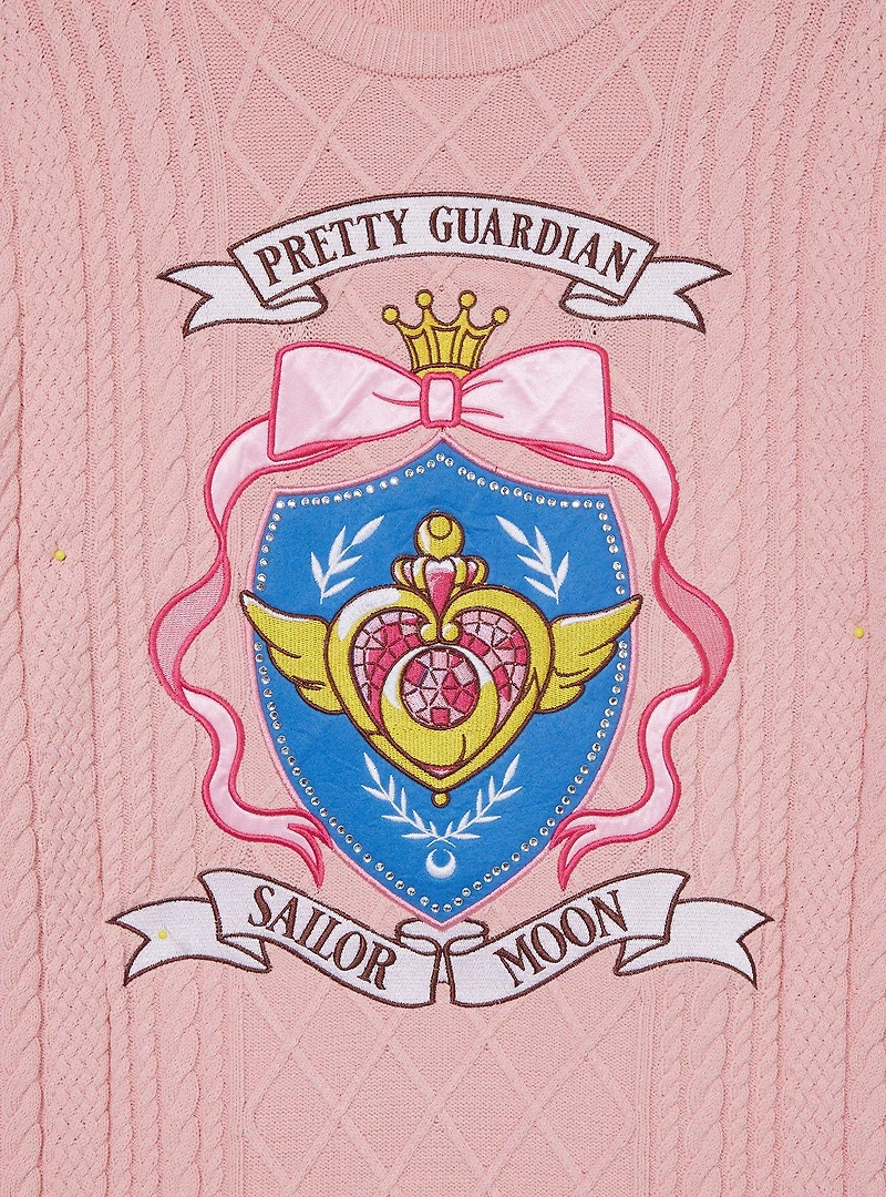 Pretty Guardian Sailor Moon Crisis Compact Crest Knit Sweater - BoxLunch Exclusive
