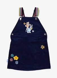 Bluey Bingo & Floral Corduroy Toddler Overall Dress - BoxLunch Exclusive