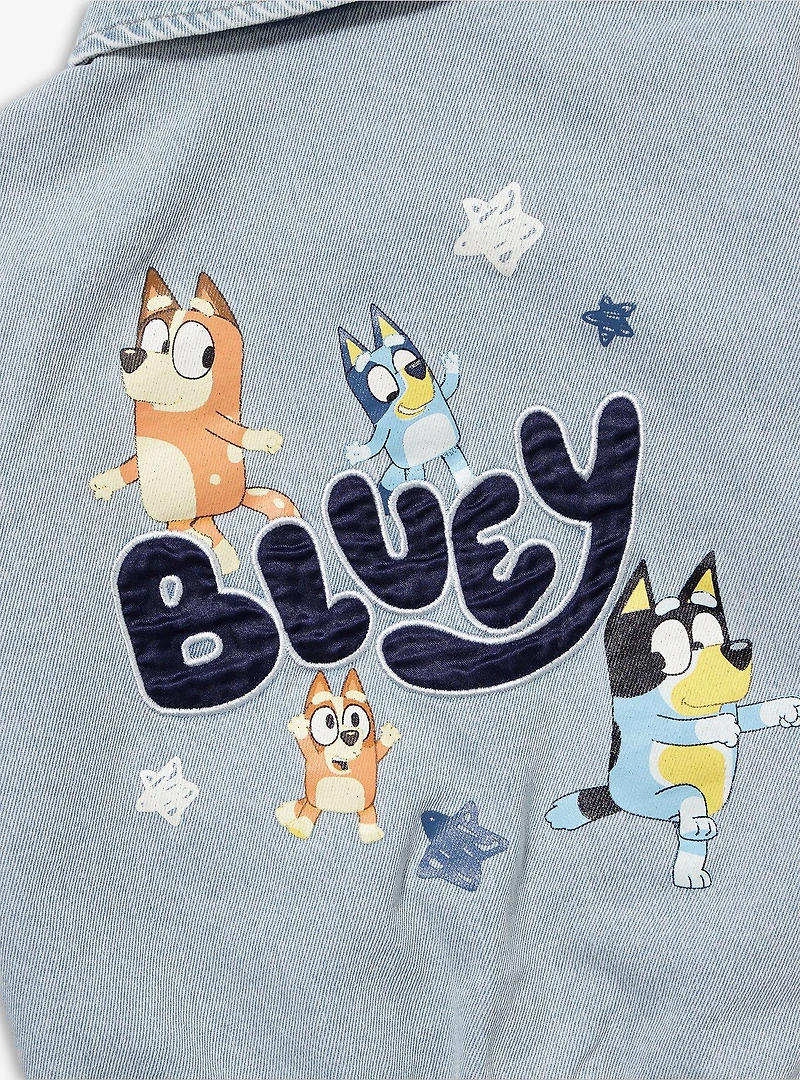 Bluey Stars Allover Print Toddler Denim Jacket - BoxLunch Exclusive