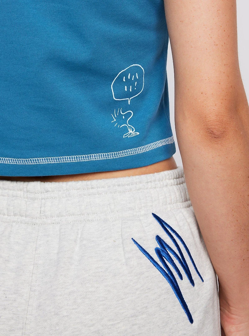 Samii Ryan Snoopy and Woodstock Good Things Women's Cropped T-Shirt