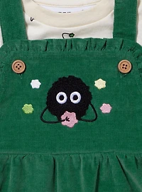 Studio Ghibli Spirited Away Soot Sprite Infant Shirt and Overall Set - BoxLunch Exclusive