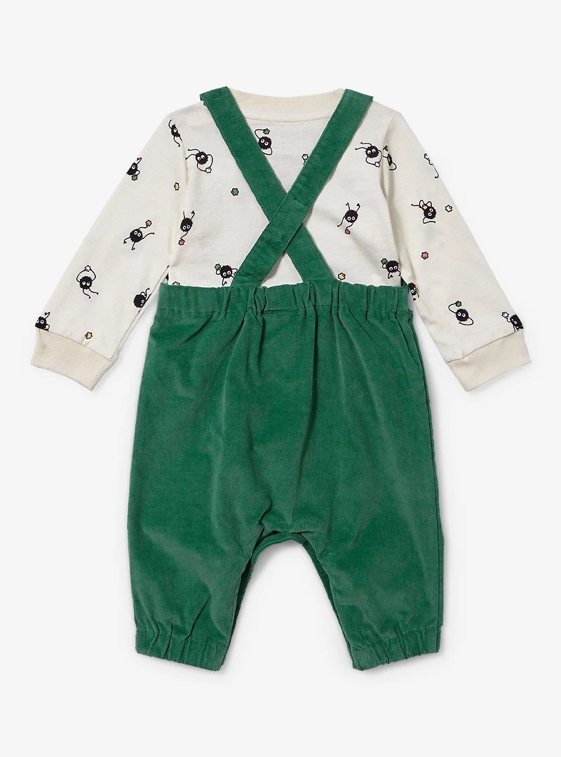 Studio Ghibli Spirited Away Soot Sprite Infant Shirt and Overall Set - BoxLunch Exclusive
