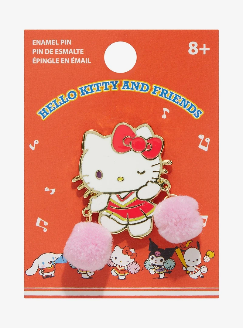 Sanrio Hello Kitty Cheer Pom Pom Enamel Pin — BoxLunch Exclusive