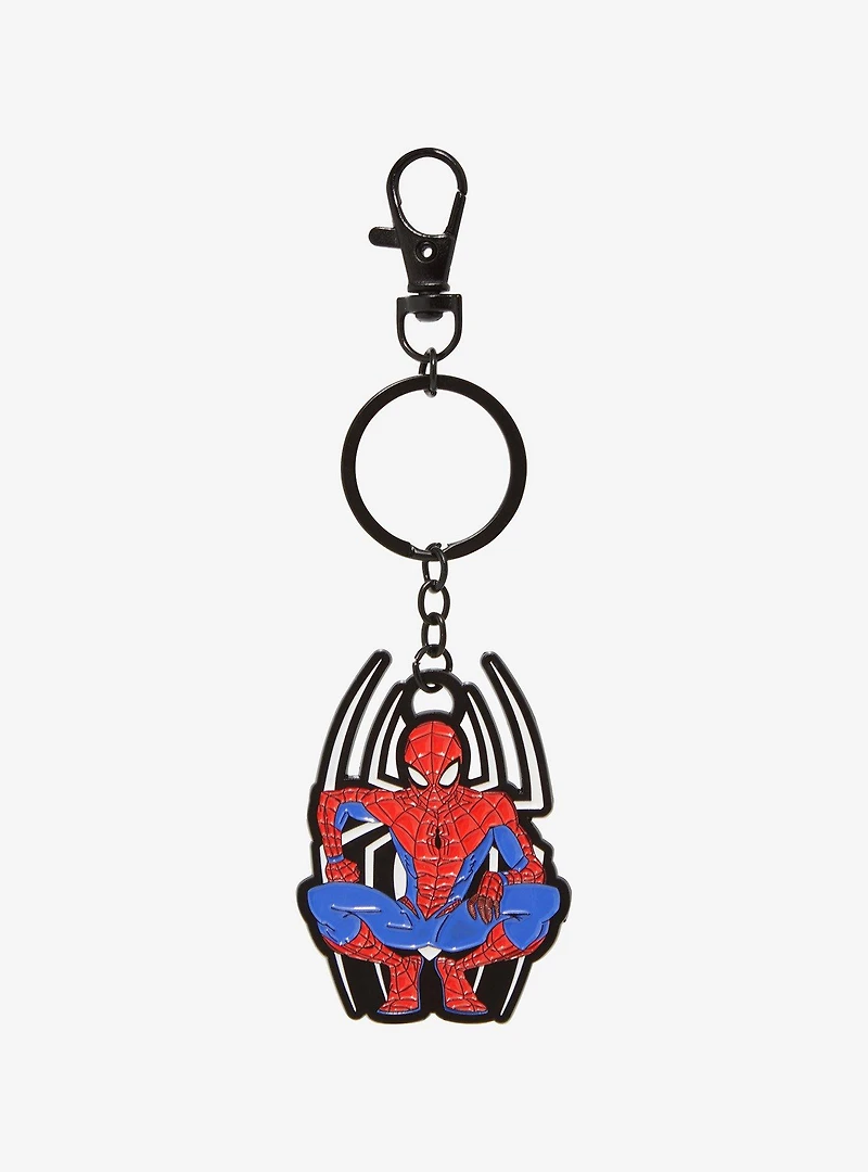Marvel Spider-Man Logo Pose Keychain