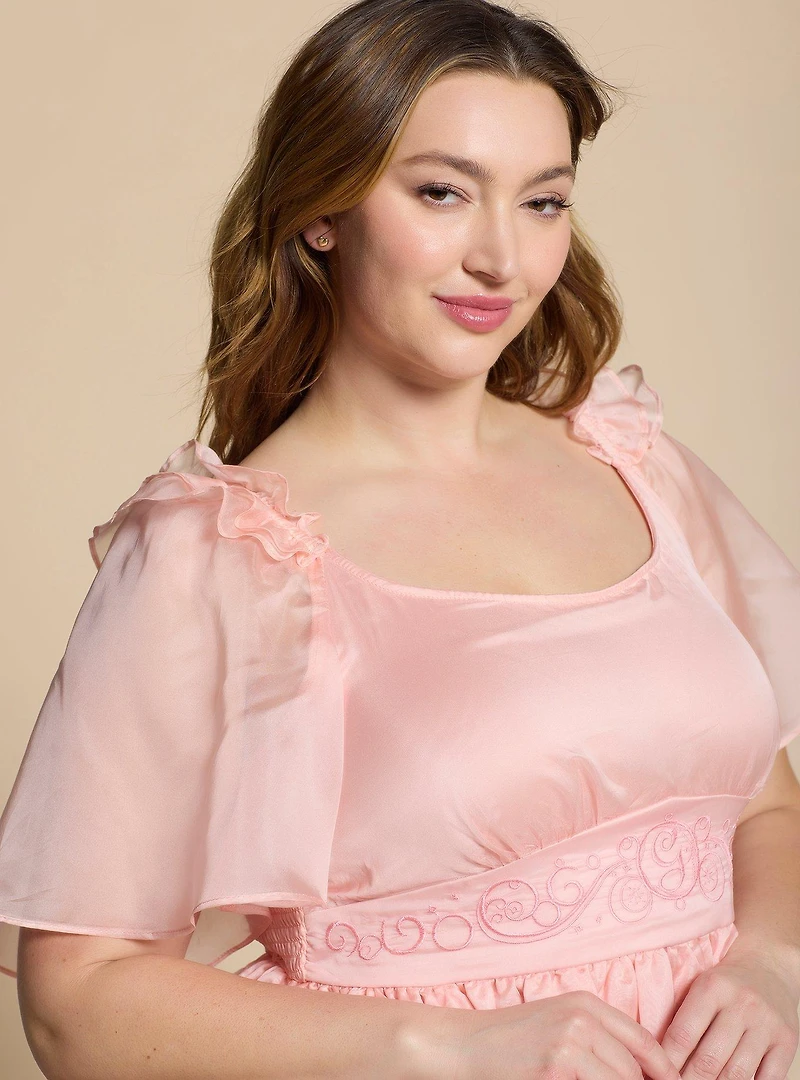 Wicked Glinda Bubble Plus Smock Dress - BoxLunch Exclusive