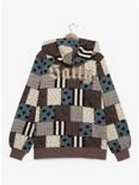 Disney The Nightmare Before Christmas Sally Patterned Women's Plus Zippered Hoodie - BoxLunch Exclusive