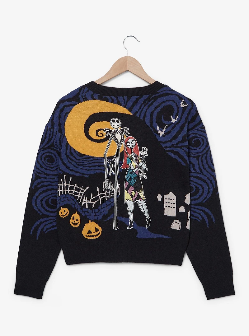 Disney The Nightmare Before Christmas Jack & Sally Spiral Hill Cardigan - BoxLunch Exclusive