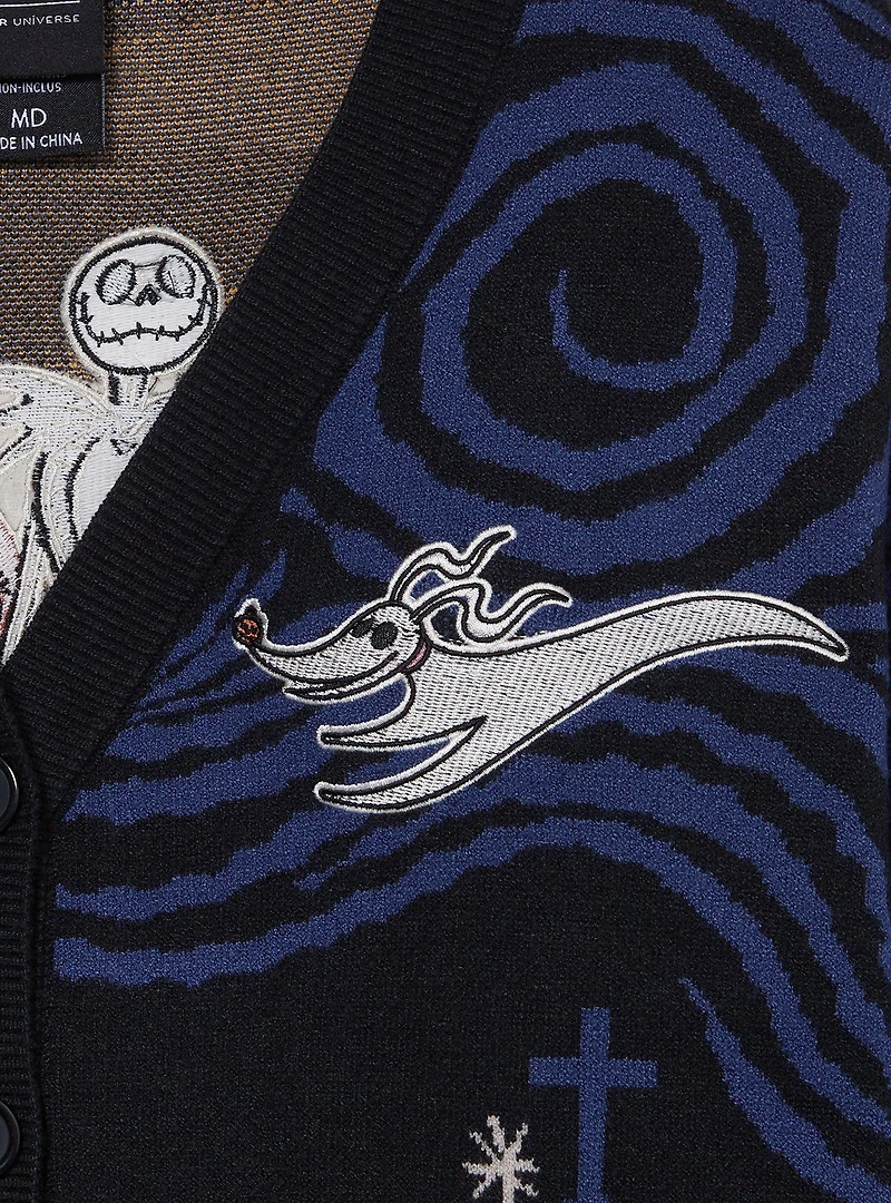 Disney The Nightmare Before Christmas Jack & Sally Spiral Hill Cardigan - BoxLunch Exclusive