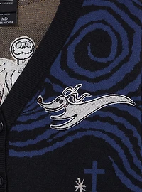 Disney The Nightmare Before Christmas Jack & Sally Spiral Hill Cardigan - BoxLunch Exclusive