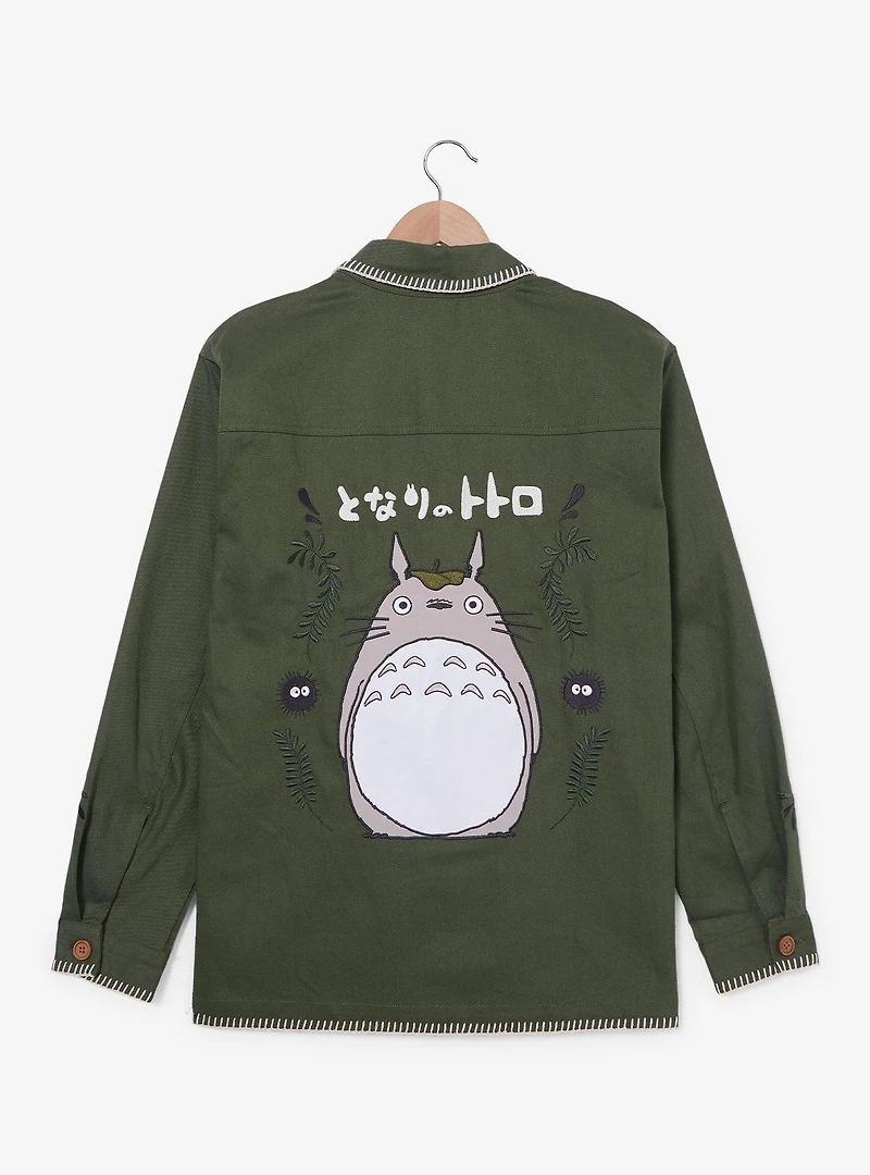 Our Universe Studio Ghibli My Neighbor Totoro Embroidered Sage Jacket — BoxLunch Exclusive