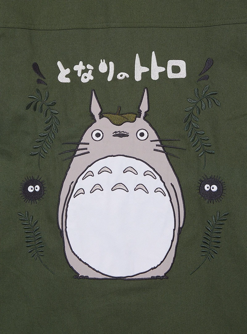 Our Universe Studio Ghibli My Neighbor Totoro Embroidered Sage Jacket — BoxLunch Exclusive