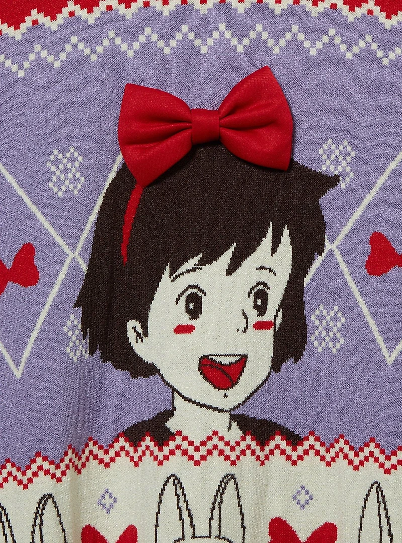 Our Universe Studio Ghibli Kiki's Delivery Service Patterned Holiday Sweater - BoxLunch Exclusive