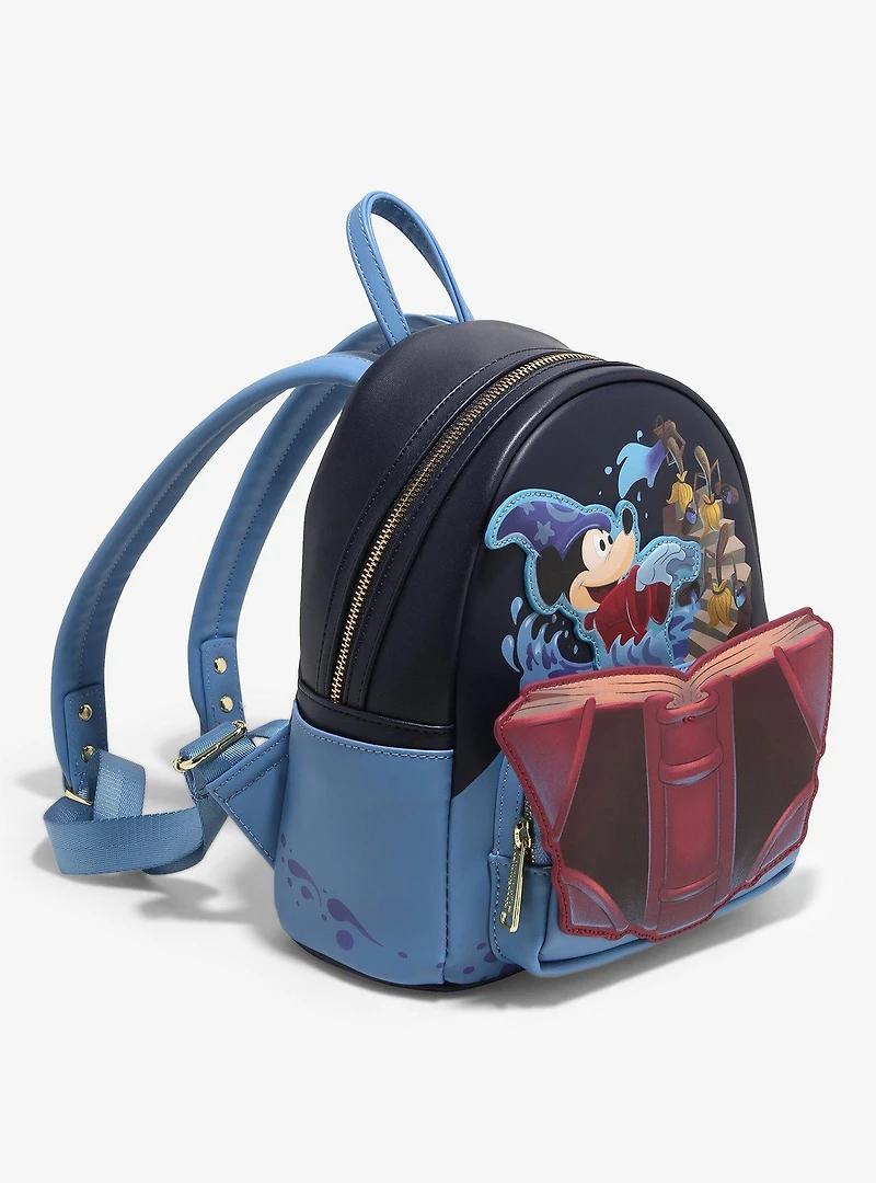 Loungefly Disney Fantasia Sorcerer's Apprentice Mickey Mouse Mini Backpack