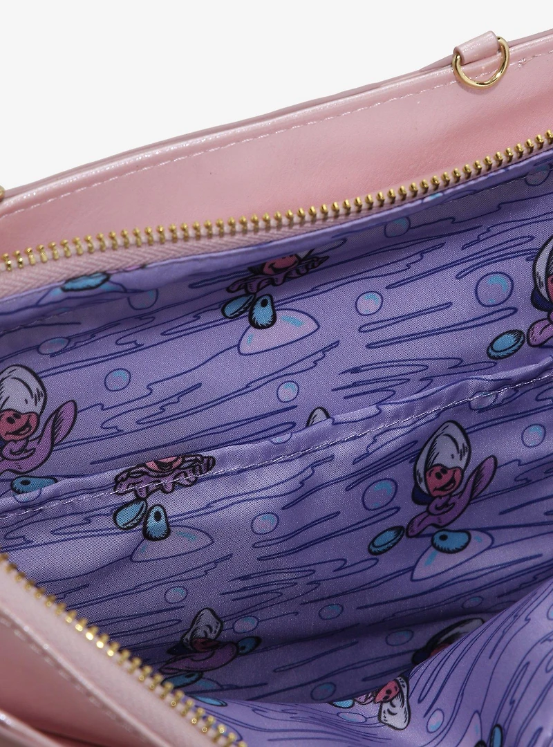 Loungefly Disney Alice in Wonderland Oyster Pearlescent Crossbody Bag