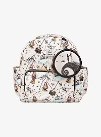 Petunia Pickle Bottom Disney The Nightmare Before Christmas Characters Allover Print Ace Mini Backpack & Coin Purse
