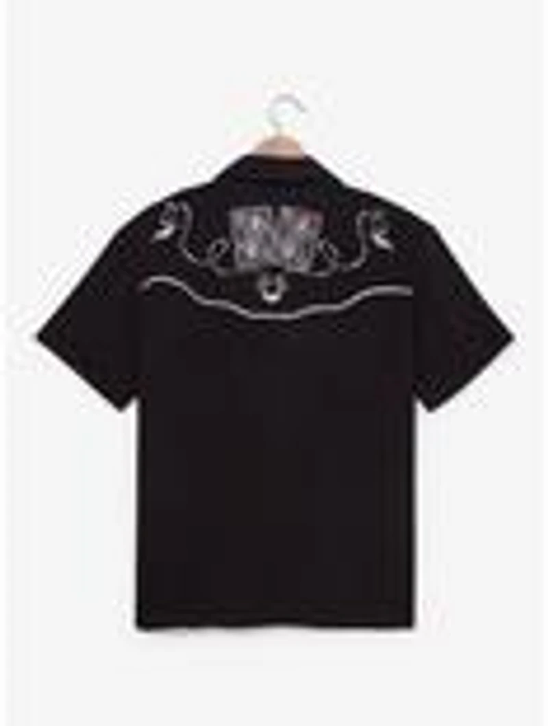 Our Universe Disney The Nightmare Before Christmas Jack Skellington Western Playing Cards Button-Up - BoxLunch Exclusive