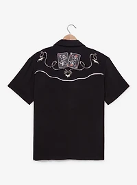 Our Universe Disney The Nightmare Before Christmas Jack Skellington Western Playing Cards Button-Up - BoxLunch Exclusive