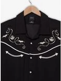 Our Universe Disney The Nightmare Before Christmas Jack Skellington Western Playing Cards Button-Up - BoxLunch Exclusive