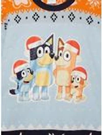 Bluey Heeler Family Santa Hat Holiday Sweater — BoxLunch Exclusive