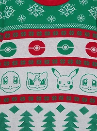 Pokémon Starter Holiday Sweater