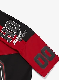 DC Comics Batman Harley Quinn Women's Cropped Football Jersey — BoxLunch Exclusive
