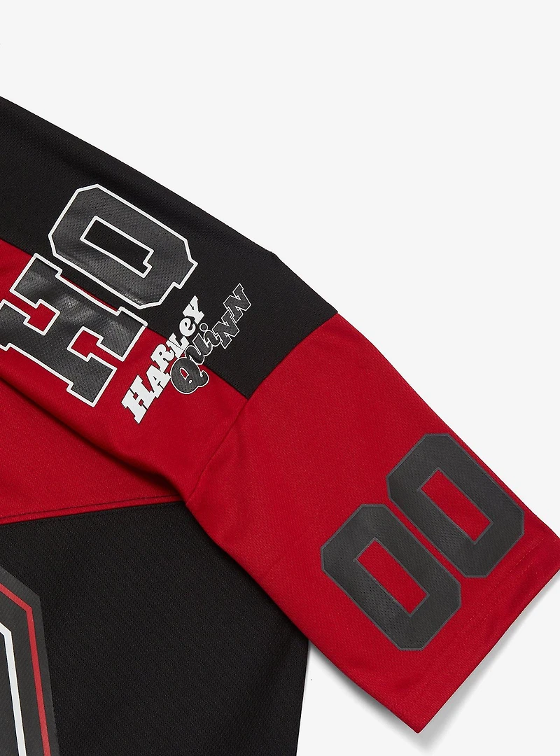 DC Comics Batman Harley Quinn Women's Plus Cropped Football Jersey — BoxLunch Exclusive