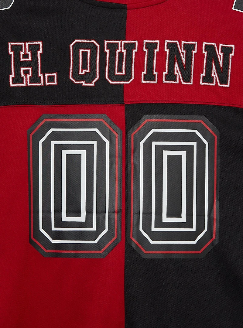 DC Comics Batman Harley Quinn Women's Plus Cropped Football Jersey — BoxLunch Exclusive