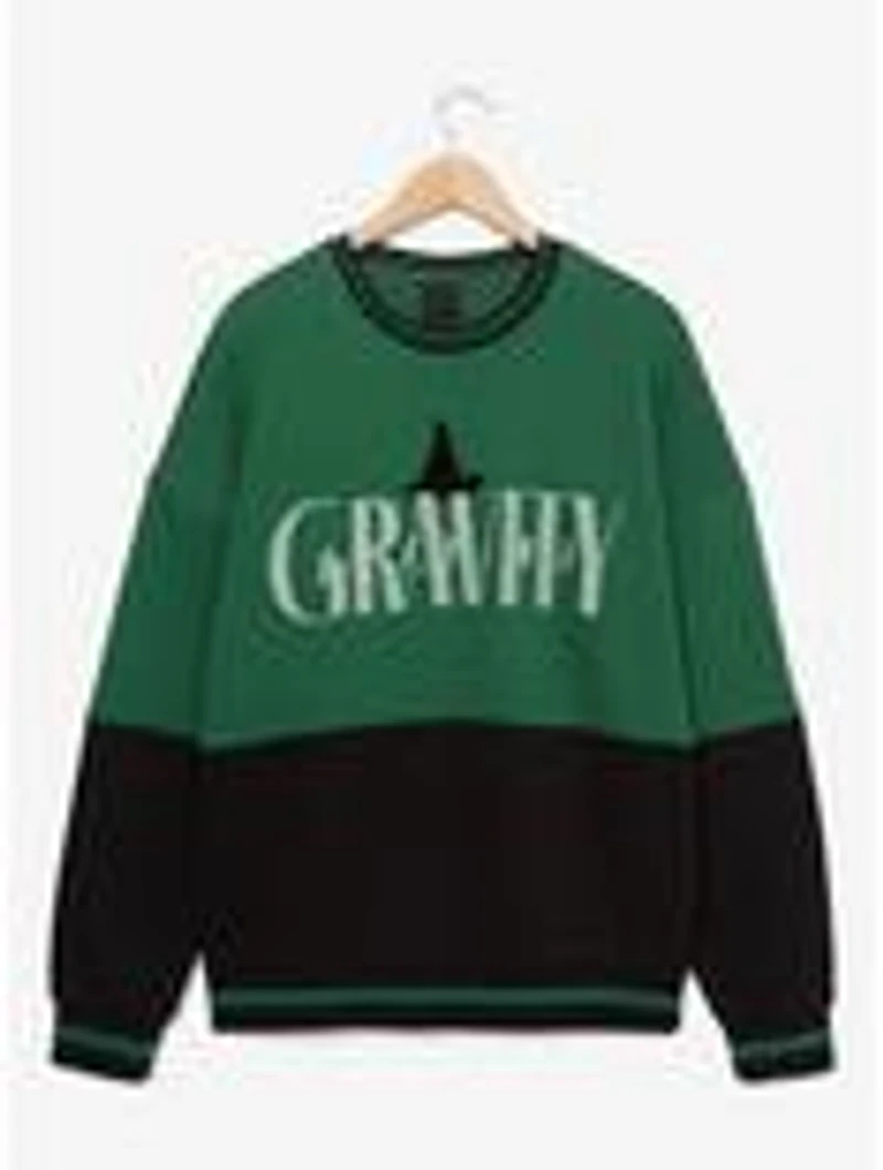 Wicked Defying Gravity Women's Panel Crewneck — BoxLunch Exclusive