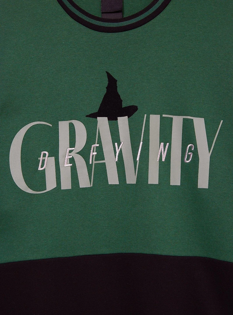 Wicked Defying Gravity Women's Panel Crewneck — BoxLunch Exclusive