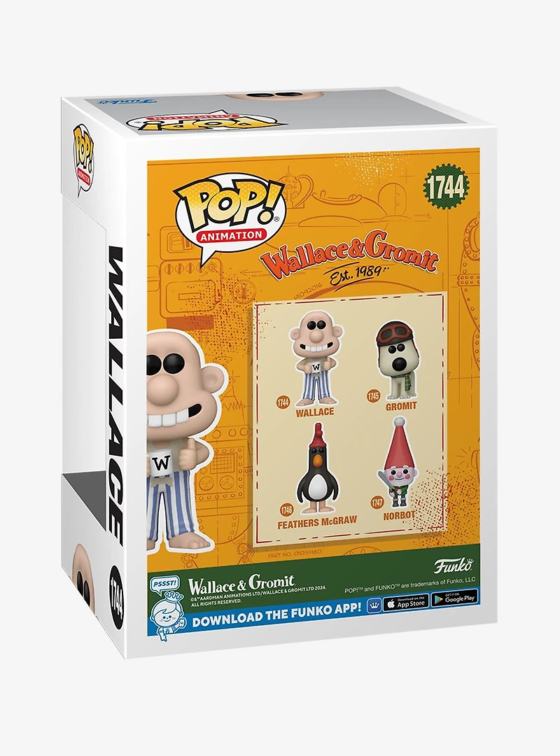 Funko Pop! Animation Wallace & Gromit Wallace Vinyl Figure