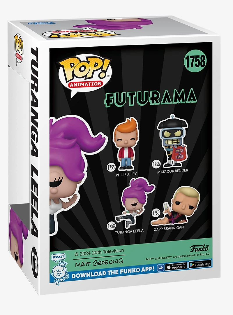 Funko Pop! Animation Futurama Turanga Leela Vinyl Figure