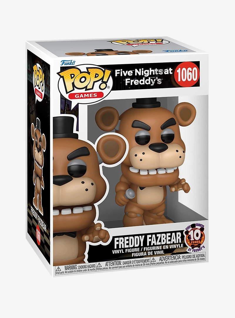 Funko Pop! Games Five Nights at Freddy's Freddy Fazbear Vinyl Figure