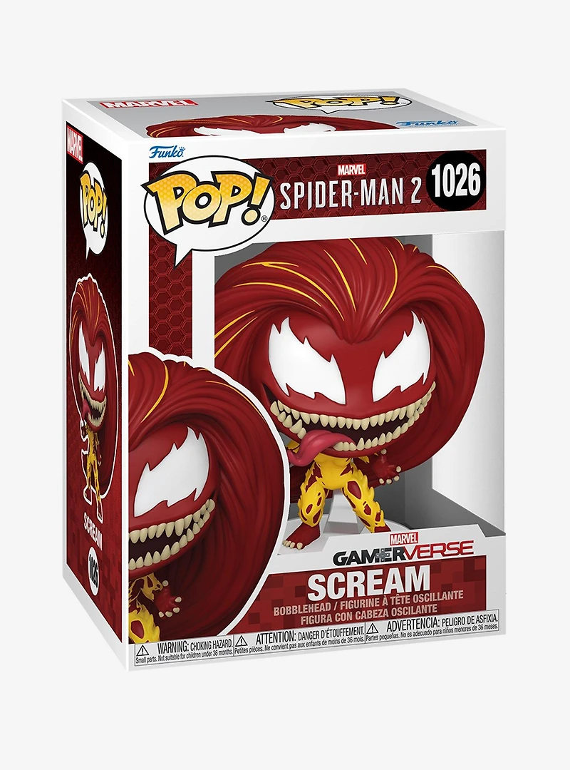 Funko Pop! Marvel Spider-Man 2 Scream Vinyl Figure