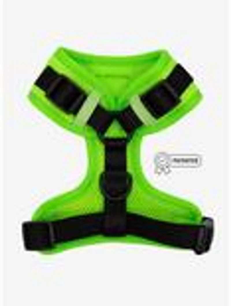 Sassy Woof Neon Green Adjustable Dog Harness