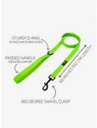 Sassy Woof Neon Green Dog Harness and Leash Bundle