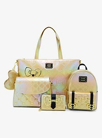 Loungefly Sanrio Hello Kitty Gold Bows Metallic Small Zip Wallet